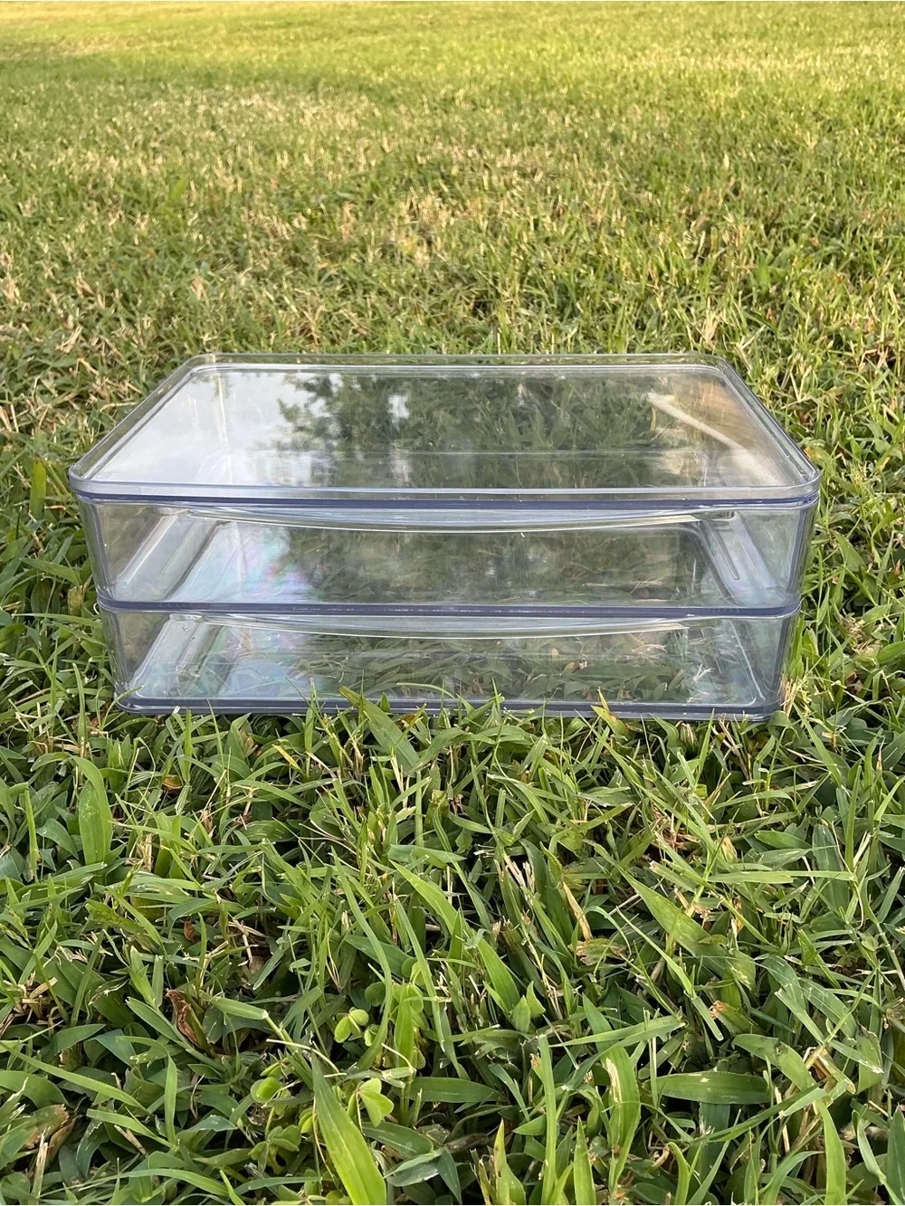 Clear Stackable Storage Drawer Organizer - Transparent